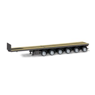 Herpa 076715-005 Nooteboom Ballasttrailer, 6achs, grau  Maßstab 1:87