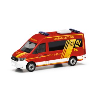 Herpa 098045 MAN TGE Bus HD, Feuerwehr Goslar/Einsatzleitung  Maßstab 1:87