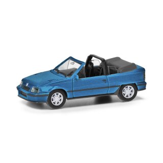 Herpa 430920 Opel Kadett E Gsi Cabrio, laserblau metallic  Maßstab 1:87