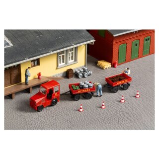 Auhagen 40511 Pomßenschlepper mit Anhänger, Mitropa  Maßstab 1:87