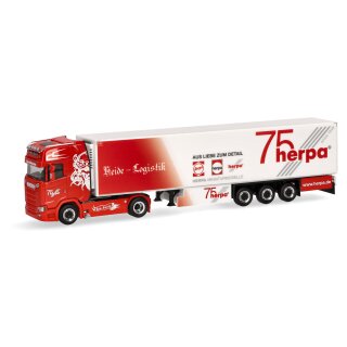 Kopie von Herpa 957632 DAF XFG+ Kühlkoffer-Sattelzug "Heim Transport“ Herpa Sommerfest 2024  Maßstab 1:87