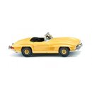 Wiking 083409 MB 300 SL Roadster - gelb  Maßstab 1:87