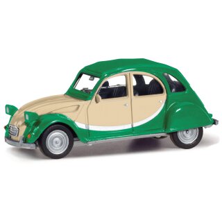 Herpa 020817-007 Citroen 2CV Charleston, grün/beige  Maßstab 1:87