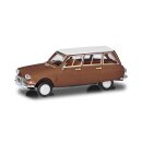 Herpa 038959 Citroen AMI 6 Break, braun/weißes Dach...