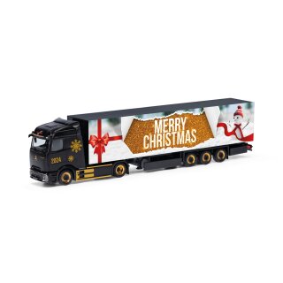 Herpa 318310 MB eActros 600 Procabin Koffer-Sattelzug, Weihnachten 2024 Maßstab 1:87