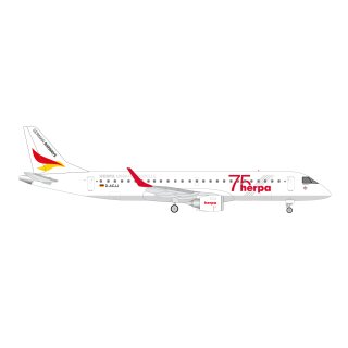 Herpa 537940 Emraer E190 German Airways, Herpa 75 Years  Maßstab 1:500
