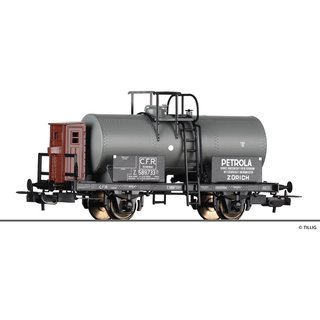 Tillig 77043 Kesselwagen m.Brhs., PETROLA Zürich, CFR, Ep.II   Spur H0