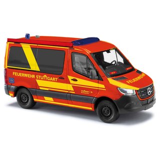Busch 53466 Mercedes Benz Sprinter kurz, Feuerwehr Stuttgart, Bj 2018 Maßstab 1:87
