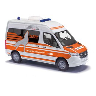 Busch 54055 Mercedes Benz Sprinter kurz, Malteser Wolfsburg,  Bj.2018  Maßstab 1:87