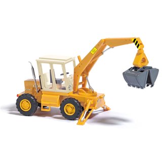 Busch 54402 TIH 445 Schlepper mit Baggerschaufel, Orange/Beige  Maßstab 1:87