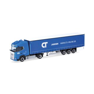 Herpa 318495 DAF XG Gardinenplanen-Sattelzug, CTJ  Maßstab 1:87