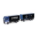 Herpa 318563 MAN TGX GX Gardinenplanen-Hängerzug,...