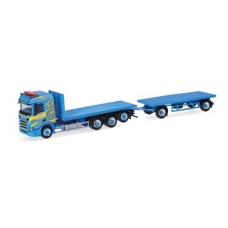 Herpa 318631 Scania CR 20 ND Rungen-Hängerzug, Martin Wittwer Wattenwill (CH)  Maßstab 1:87