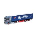 *Herpa 318693 DAF XG+ Gardinenplanen-Sattelzug, A.Ebner...