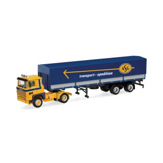 Herpa 318716 Scania 141 Planen-Sattelzug, ASG  Maßstab 1:87
