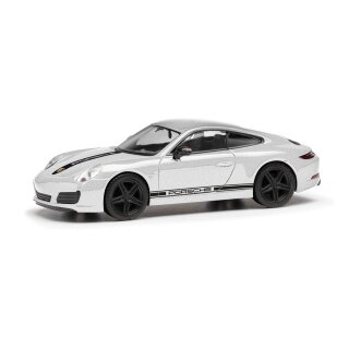 Herpa 430418 Porsche 911(991) Carrera 4 S silber  Maßstab 1:87
