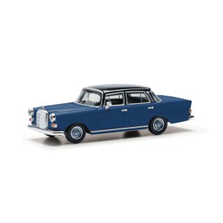 Herpa 430739-004 Mercedes Benz 200 Heckflosse, blau/schwarz  Maßstab 1:87