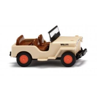 Wiking 001001 Willys Jeep CJ-3A - elfenbeinbeige  Maßstab 1:87