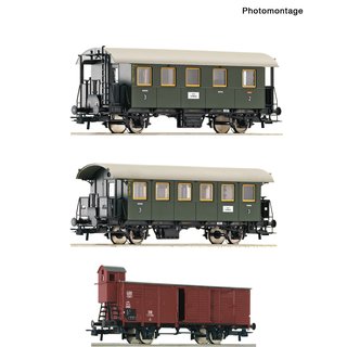 Roco 6200040 Spur H0 3-tlg. Set: Nebenbahnzug, DB, Ep. III