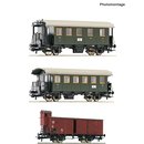 Roco 6200040 Spur H0 3-tlg. Set: Nebenbahnzug, DB, Ep. III