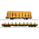 Roco 77029 Spur H0 2-tlg. Set: Rungenwagen, Strukton...