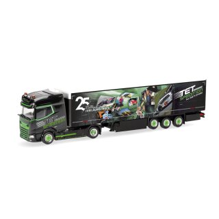 Herpa 318907 DAF XG+ Gardinenplanen-Sattelzug, TET/Jubiläum  Maßstab 1:87
