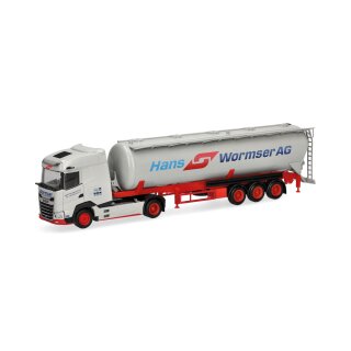 Herpa 318815 DAF XG Silo-Sattelzug, Hans Wormser  Maßstab 1:87