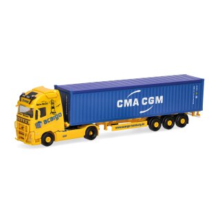 Herpa 318822 Volvo FH GL XL 2020 Container-Sattezug, acargo/CMA-CGM  Maßstab 1:87