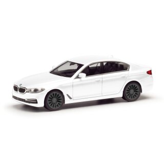 Herpa 420372-002 BMW 5er Limousine (G30), alpinweiß  Maßstab 1:87
