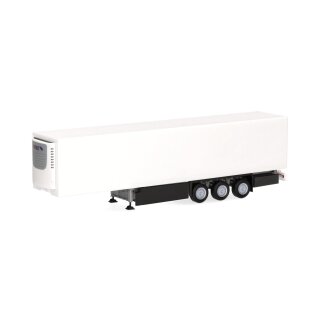 Herpa 077088 Schmitz E-Trailer Kühlkoffer-Auflieger 3achs, weiß  Maßstab 1:87