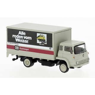 Brekina 35935 Bedford TK der DB mit Wetterwerbung  Maßstab 1:87