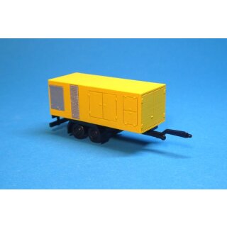 TT-Koch 10-31901 Tandem-Achs-Anhänger Netzersatzanlage, zivil, gelb  Maßstab 1:120