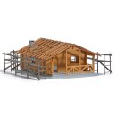 Busch 1855 Blockhütte im Bau  Spur H0