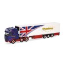 Herpa 319225 DAF XG+ Kühlkoffer-Sattelzug, Harrisons...