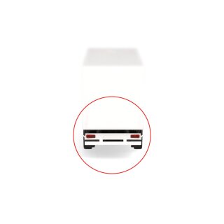 Herpa 054706 Zubehör Heckstoßstange KRONE, 8x weiß Maßstab 1:87