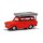 Herpa 024181-004 Trabant 601 Universal, knallrot mit Dachzelt  Maßstab 1:87