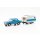 Herpa 028585-002 Wartburg 353 82 Limousine mit Qek, himmelblau  Maßstab 1:87