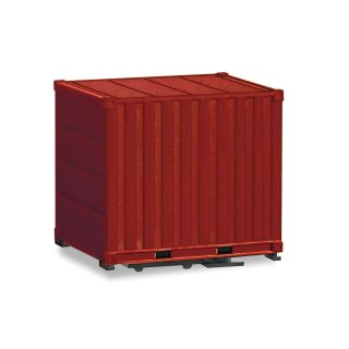 Herpa 053594-004 10ft. 2x 10ft Container, rot  Maßstab 1:87
