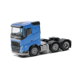 Herpa 313735-003 Volvo FH Flachdach Zugmaschine 3achs (6x2), himmelblau  Maßstab 1:87