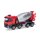 Herpa 319133 Mercedes-Benz Arocs M Betonmischer-LKW 4-achs, rot/silber Maßstab 1:87