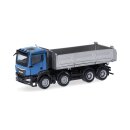 Herpa 319140 MAN TGS NN Baukipper 4-achs, blau/silber...