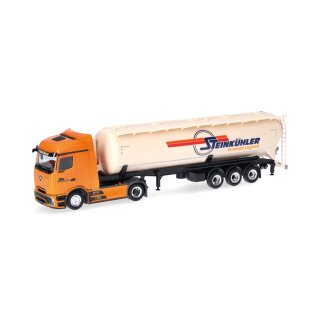 Herpa 319188 Mercedes-Benz Actros Procabin Streamspace Silo-Sattelzug, Steinkühler Maßstab 1:87