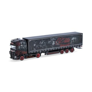 Herpa 319232 Scania CS20 HD Gardinenplanen-Sattelzug, Pluta Transport (Polen) Maßstab 1:87