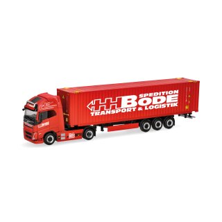 Herpa 319249 Volvo FH GL XL Electric 45ft Container-Sattelzug, HH Bode Maßstab 1:87