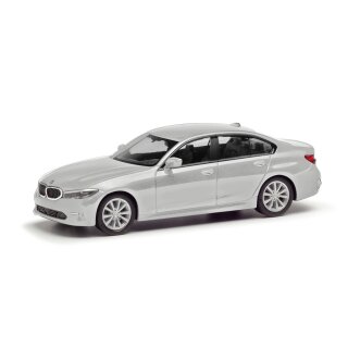 Herpa 430791-005 BMW 3er Limousine (G20), glaciersilber  Maßstab 1:87