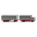 WIKING 045502 Magirus 235 D Pritschenhängerzug -...