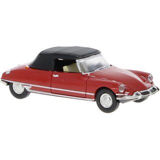 Brekina 14230 Citroen DS geschlossenes Cabrio Chapron, rot Maßstab: 1:87