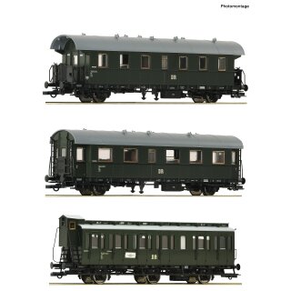 Roco 6200131 3-tlg. Set 2: Nebenbahnzug, DR, Ep. III  Spur H0
