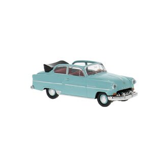 Brekina 20249 Opel Olympia ´53 Cabrio-Limousine helltürkis Maßstab: 1:87