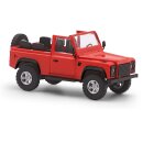 Busch 54390 Land Rover Defender 90 offen,1983, rot...